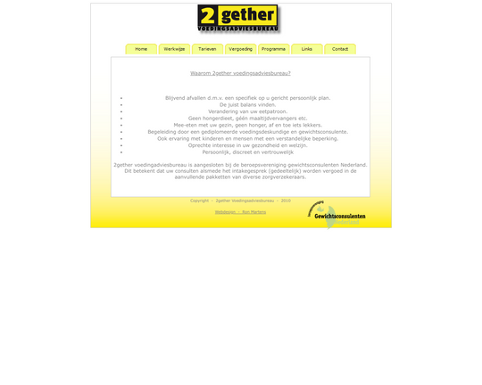 2gether voedingsadviesbureau Logo